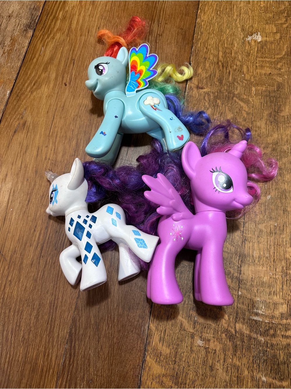 My Little Pony Pink, White & Light Blue Winged Pony Trio